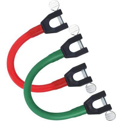 Gejoy 2 Pieces Ski Tip Connector Trainer Ski Training Aid Snow Training Tools for Winter Beginner Training(Red, Green)