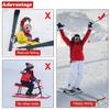 Gejoy 2 Pieces Ski Tip Connector Trainer Ski Training Aid Snow Training Tools for Winter Beginner Training(Red, Green) view 4