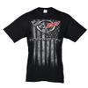 C5 Corvette American Legacy Flag Men's T-Shirt - Softstyle Short Sleeve Tee Shirt - Officially Licensed by GM - Black (XX-Large) view 1