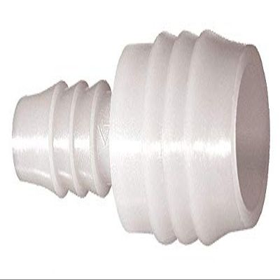Eldon James Barbed Reducing Coupling, PVDF, 1/8" x 1/16" Barb Size, Natural - C2-1NK, (Pack of 10)