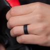 ThunderFit Silicone Wedding Rings Unisex, Rubber Engagement Bands 6.3mm Wide 1.65mm Thick - 1/2/3/4/5/6/7 Variety Multipack view 3