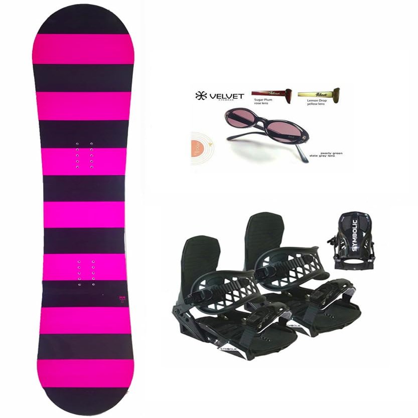 140cm Slq Dc Fullout W-Camber Snowboard+Symbolic Bindings+Shades Package (Bindings Black S (fits 6-9) Lady, 140cm SLQ Fullout az36)