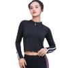 Andongnywell Women Full Zip Workout Jacket Sports Running Yoga Coat Athletic Track Top Lightweight Jackets (Black,Medium) view 1