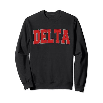 DELTA CO COLORADO Varsity Style USA Vintage Sports Sweatshirt