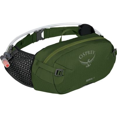 Osprey Seral 4L Unisex Biking Waist Pack with Hydraulics Reservoir, Dustmoss Green