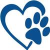 Blue Decaltor Heart with Dog PAW Puppy Love Decal Vinyl Sticker|Cars Trucks Walls Laptop|5'' X 5'' view 1