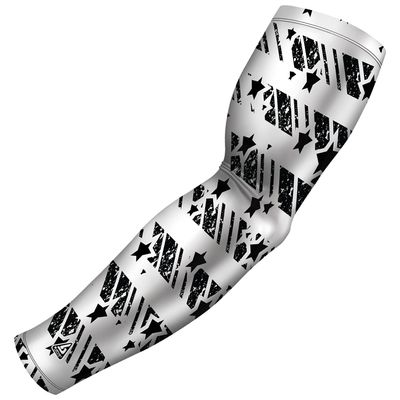 B-Driven Premium Pro-Fit Sports Compression Arm Sleeve (Single) Patriotic Designs Baseball Arm Sleeves - Men Women Youth