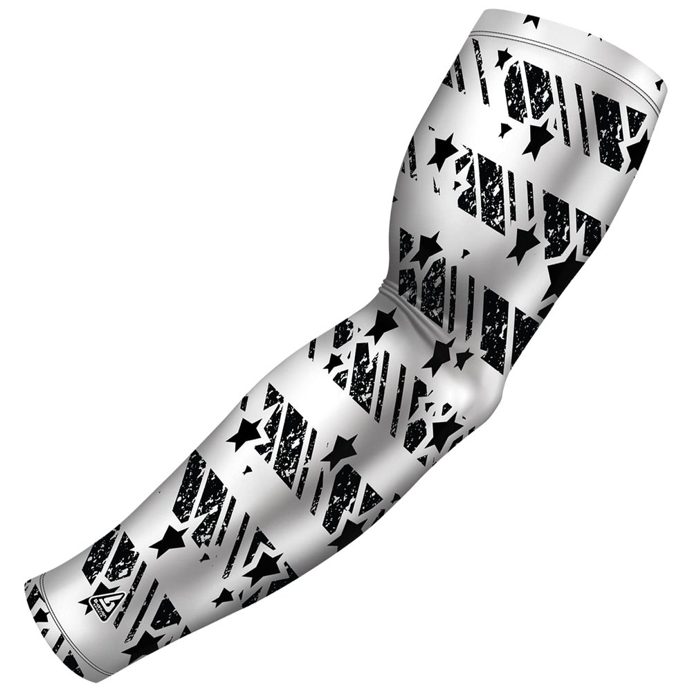B-Driven Premium Pro-Fit Sports Compression Arm Sleeve (Single) Patriotic Designs Baseball Arm Sleeves - Men Women Youth