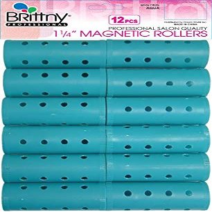 Brittny Roller Magnetic-Aqua 12Ct (Pack of 2)