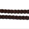 Huntley Equestrian Fancy Stitched Square Rubber Lined Laced Reins Beautiful Fancy Stitching on Square Raised Section - Sedgwick Australian Nut - Full Size view 2