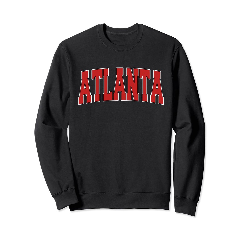 ATLANTA TX TEXAS Varsity Style USA Vintage Sports Sweatshirt