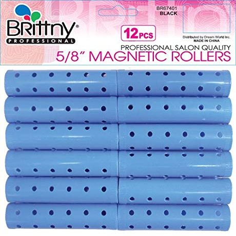 Brittny Roller Magnetic-Blue 12Ct (Pack of 3)