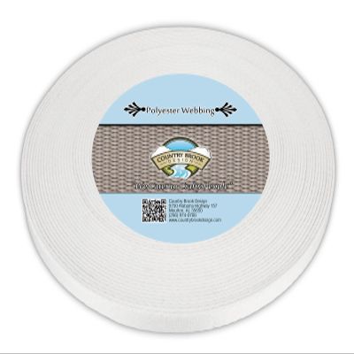 Country Brook Design - 1/2 Inch Printable Heat Set Polyester Webbing, 50 Yards
