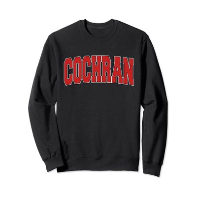 COCHRAN GA GEORGIA Varsity Style USA Vintage Sports Sweatshirt