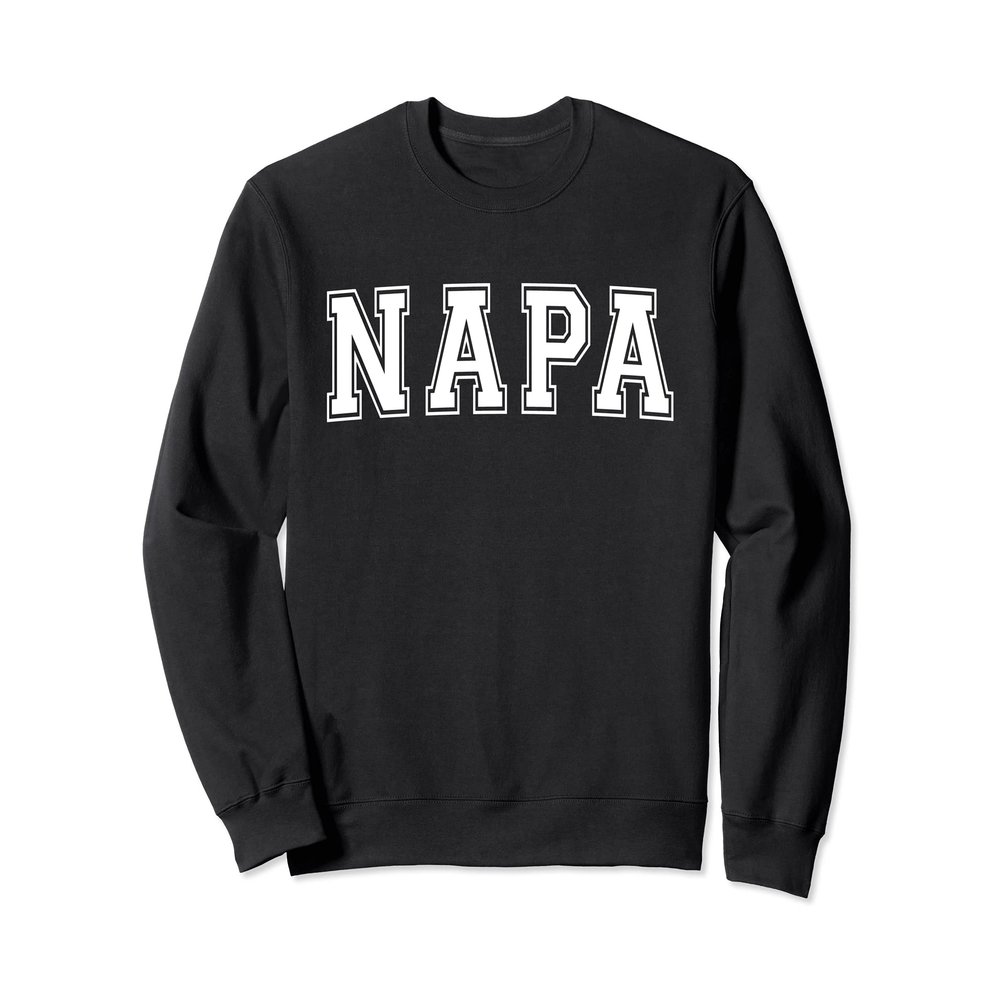 NAPA CA CALIFORNIA USA Vintage Sports Varsity Style Sweatshirt