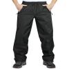 33,000ft Men's Rain Pants, Waterproof Rain Over Pants, Windproof Outdoor Pants for Hiking, Fishing Black view 1