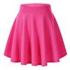 EXCHIC Women's Stretchy Waist Pleated Mini Skater Skirt Casual Flared Outfit Skirts for Women (Rose, XX-Large) view 1