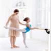 Pro-Gymnastics Ballet Barre 28 FT Long Single Bar 2.0 Diameter Black Fixed Height Wall Mount Ballet Barre System Wood, Home and Studio Ballet Bar, Kids/Adults, Dance, Stretch Bar, Dancing/Stretching view 2