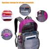 G4Free 35L Hiking Backpack Water Resistant Outdoor Sports Travel Daypack Lightweight with Rain Cover for Women Men(Rose Red) view 4