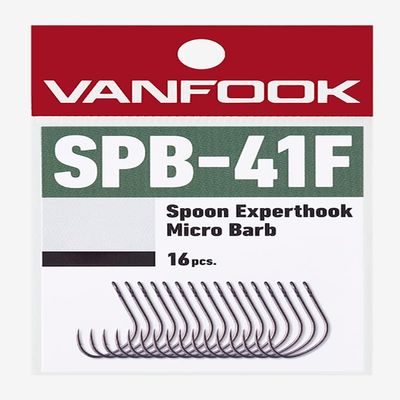 Vanfook 37999 Spoon Experthook Medium Heavy Micro Barb PTFE SPB-41F Fusso Black #8