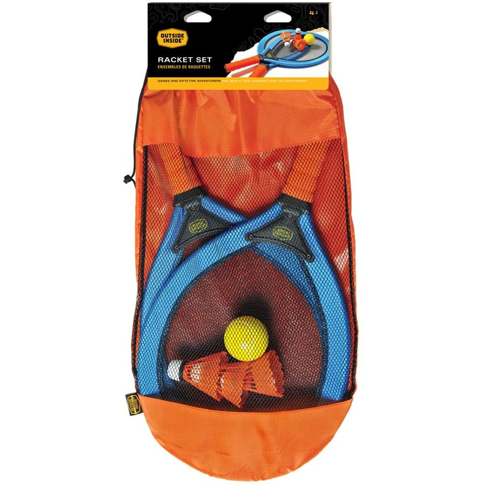 GSI Outdoors, Backpack Racket Set, 7-Piece Game Kit for Backyard, Beach, Park, Camping, and Travel, Orange