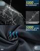 33,000ft Men's Rain Pants, Waterproof Rain Over Pants, Windproof Outdoor Pants for Hiking, Fishing Grey view 3