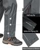 33,000ft Men's Rain Pants, Waterproof Rain Over Pants, Windproof Outdoor Pants for Hiking, Fishing Grey view 4