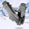 FUFU Gloves Winter Warm Gloves, Touch Screen Ski Gloves, Excellent Fit and Extreme Warmth (Color : Grey) view 2