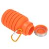 Ozark Trail 16 oz Collapsible Silicone Water Bottle with Carabiner - Orange view 4