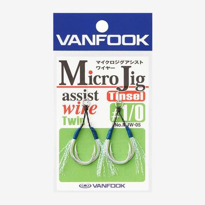 Vanfook 38057 Micro Jig Wire Assist MJW-06#2, Wire Single 0.5cm+Tinsel