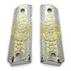 Custom 1911 Grips Full Size Medusa Nickel Plated 45/38 Super Commander view 1