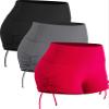 CADMUS Athletic Booty Shorts for Women 3 Pack High Waisted Workout Pro,1021,Black,Grey,Red,XX-Large view 1