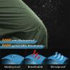 33,000ft Men's Army Green Rain Pants, Waterproof & Windproof, Perfect for Hiking, Fishing & Outdoor Activities view 3
