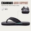 FITORY Men's Flip-Flops, Thongs Sandals Comfort Slippers for Beach Black Size 15 view 4