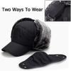 Outdoor Cycling Cold-Proof Ear Warm Cap Thickened Ear Winter Warmer Hat (Black) view 3