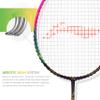 Li-Ning Air Force 77 Lite Carbon Fiber Strung Badminton Racket with Free Full Cover , Dark Purple view 3