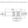 Marine Grade Stainless Steel Barbed Standard Length Straight 1" ID Thru-Hull With Nut&Custom Gasket For Boat view 2