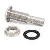 Marine Grade Stainless Steel Barbed Standard Length Straight 1" ID Thru-Hull With Nut&Custom Gasket For Boat view 3