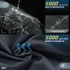 33,000ft Men's Grey Rain Pants, Waterproof & Windproof, Hiking, Fishing, Size 42W x 34L view 3
