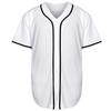 Phoneutrix Blank Plain Hip Hop Hipster Baseball Jersey Button Down Shirts Sports Uniforms Men Women Jersey (White, X-Large) view 3