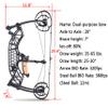 AMEYXGS Archery Compound Bow Catapult Steel Ball Dual-use Bowfishing Hunting Bow Outdoor Shooting 35-65lbs Adjustable Adult Bow Right Hand (Black) view 2