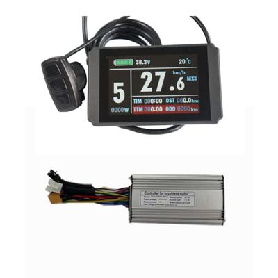KT-LCD8H Color Display,36V/48V 17A Brushless DC Motor Controller Ebike Controller, 350W Ebike Kit