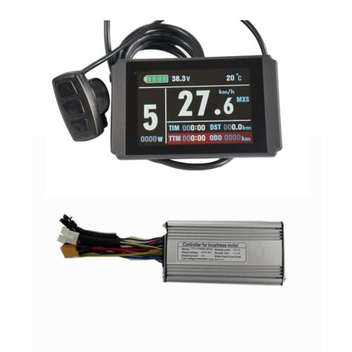 KT-LCD8H Color Display,36V/48V 17A Brushless DC Motor Controller Ebike Controller, 350W Ebike Kit