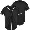 Phoneutrix Blank Plain Hip Hop Hipster Baseball Jersey Button Down Shirts Sports Uniforms Men Women Jersey (Black, X-Large) view 2