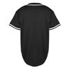 Phoneutrix Blank Plain Hip Hop Hipster Baseball Jersey Button Down Shirts Sports Uniforms Men Women Jersey (Black, X-Large) view 4