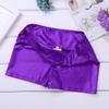 JEEYJOO Girls Shiny Metallic High Waist Modern Jazz Ballet Dance Short High Waist Workout Athletic Booty Shorts Purple 6 view 3