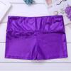 JEEYJOO Girls Shiny Metallic High Waist Modern Jazz Ballet Dance Short High Waist Workout Athletic Booty Shorts Purple 6 view 4