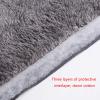 FUFU Gloves Running Gloves, Touch Screen Soft Knitted Winter Gloves with Soft Lining and Non-Slip Handle (Color : Gray) view 3