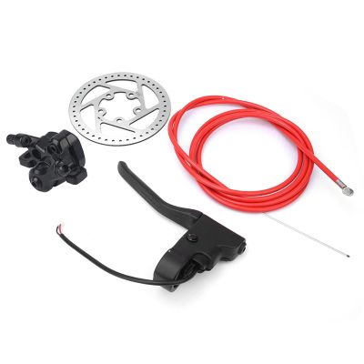 Metal Disc Brake Device Set, Electric Scooter Brake Rotors Disc Brake Brake Line Handle Fit for M365 Electric Scooter Accessories Kit Scooter Brake M365 Brakes Scooter Brake