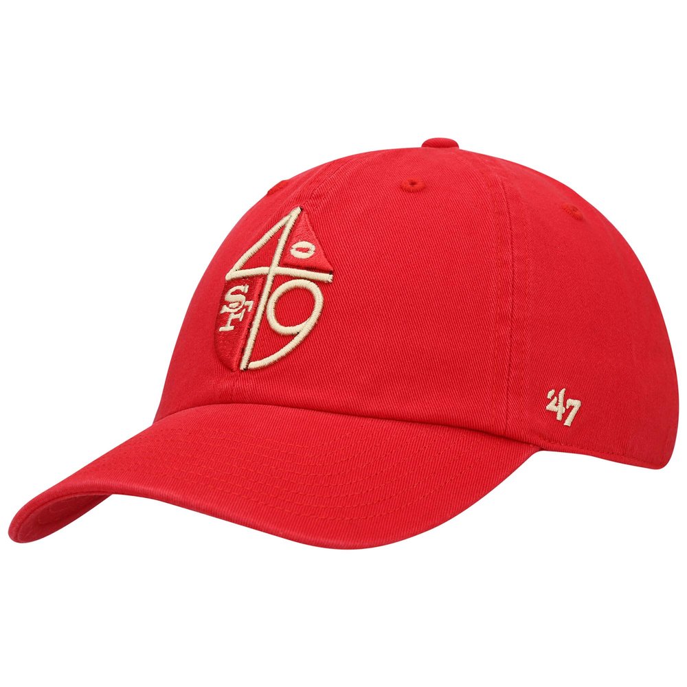 47 Men's Scarlet San Francisco 49ers Clean Up Adjustable Hat